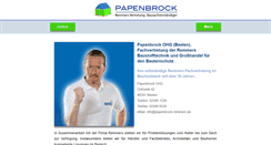 Desktop Screenshot of papenbrock-remmers.de